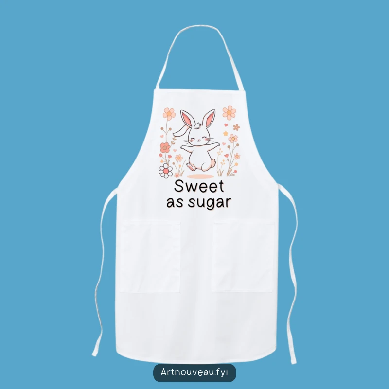 Funny Charming Rabbit Apron: Garden Parties and Kitchen Fun