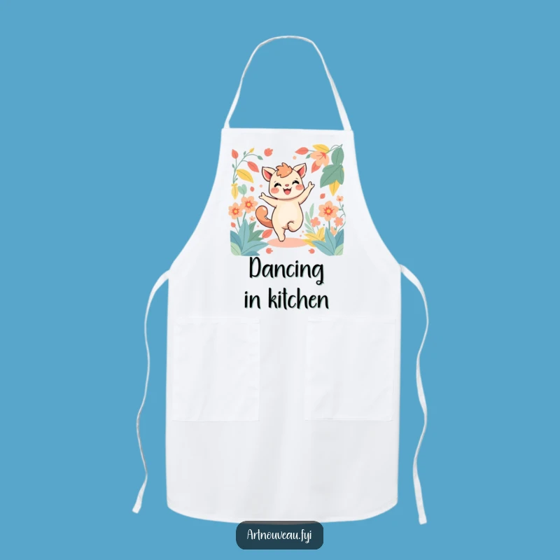 Funny Dancing Creature Foliage Kitchen Apron - Culinary Fun, Perfect Funny Gift