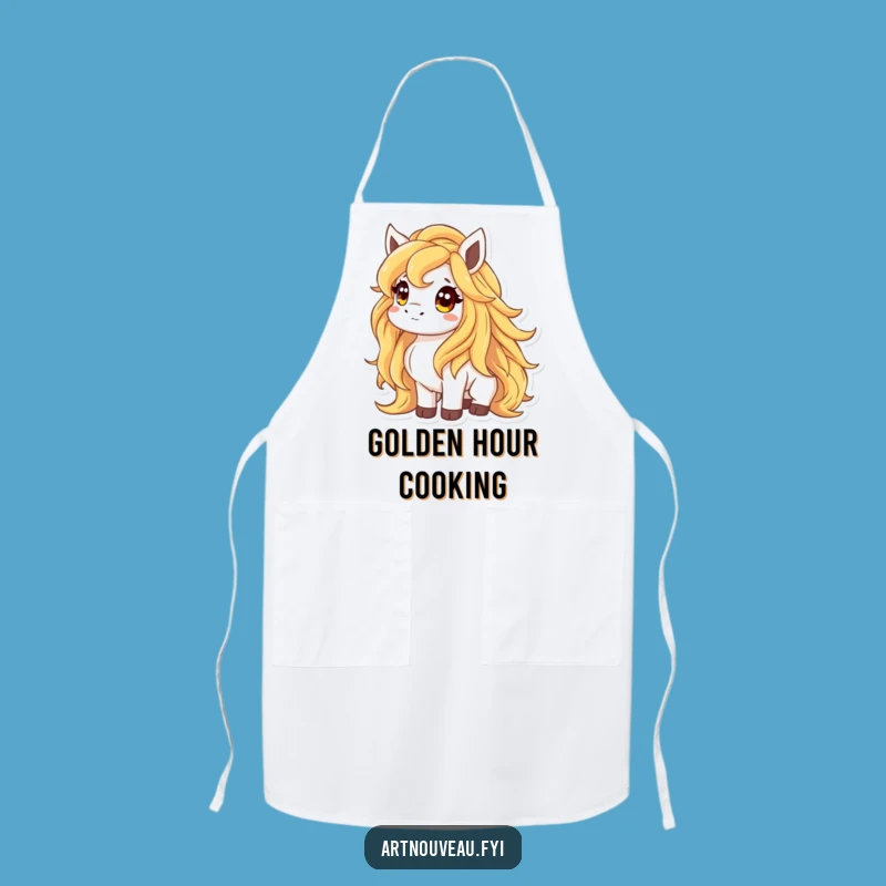 Funny Golden Mane Animal Apron: Cook with Funny Enchantment