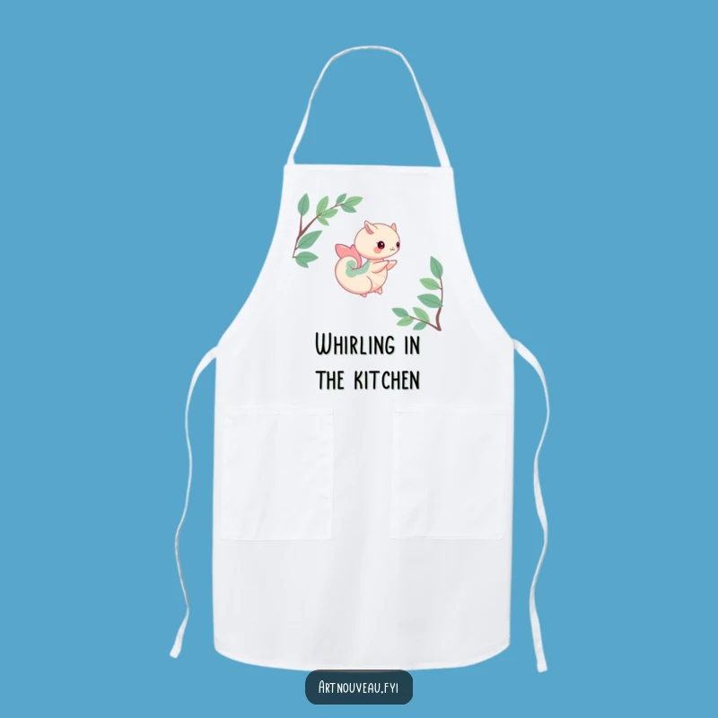 Funny Organic Curve Creature Apron: Cook with Nature's Funny Flow