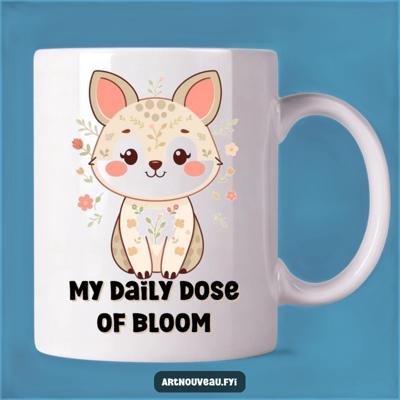 Cute Funny Smiling Animal Nature Pattern Mug - Sweet Best Friend Gift
