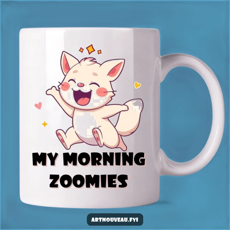 Funny Energetic Animal Flair Mug - Action-Packed Fun, Perfect Funny Gift