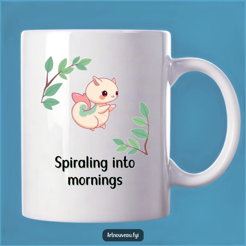 Funny Nature Curve Creature Mug: Organic and Funny Gift for Nature Lovers