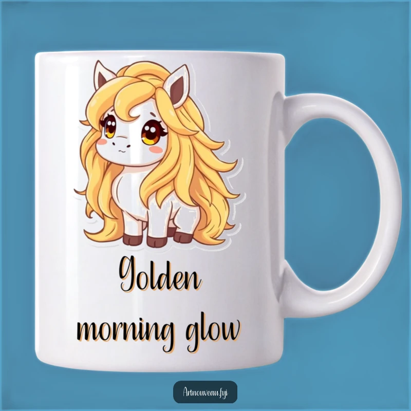 Funny Golden Mane Animal Mug: Curious and Funny Gift for Animal Lovers