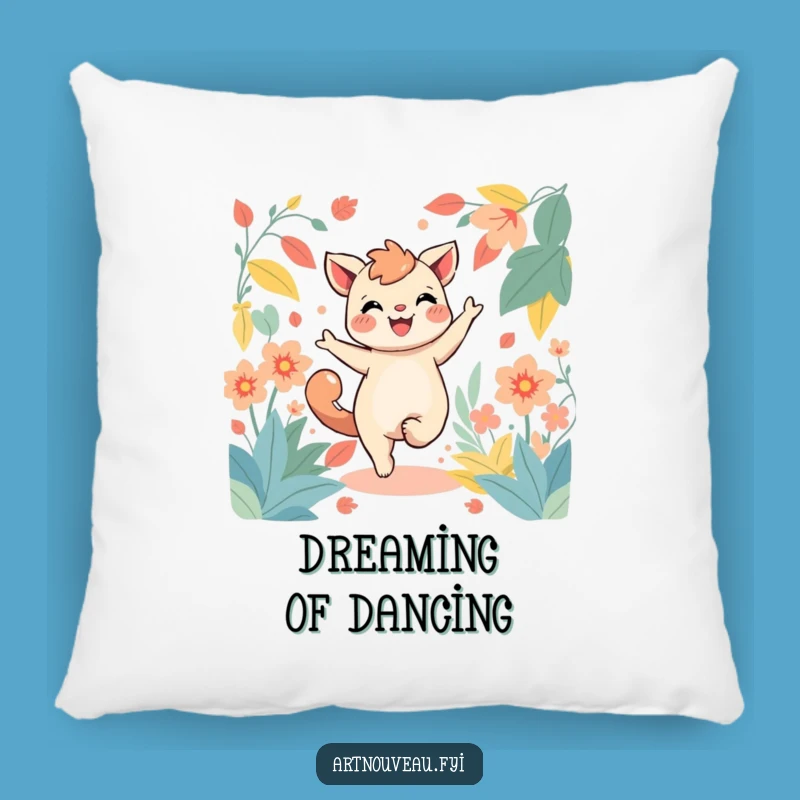 Soft Funny Dancing Creature Foliage Pillow - Cozy Comfort, Thoughtful Funny Gift
