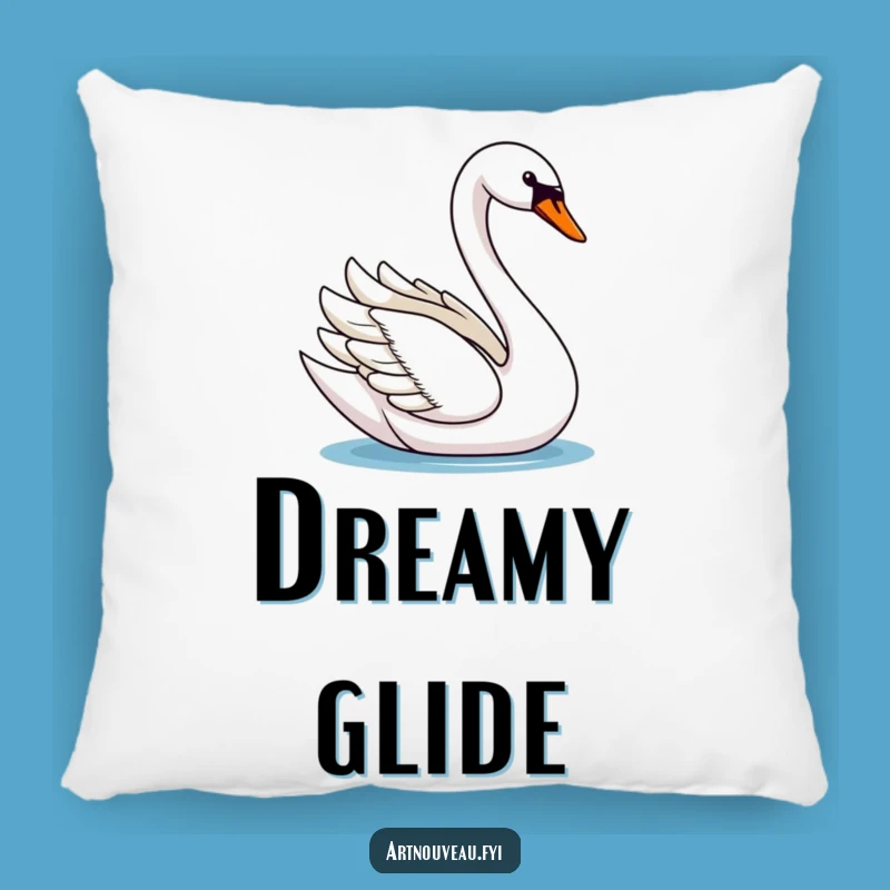 Graceful Swan Pillow: Elegant Bird Soft Funny Gift for Comfort
