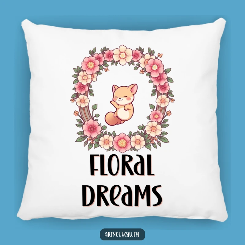 Funny Cute Animal Floral Dive Pillow - Comfy & Hilarious Home Decor Gift