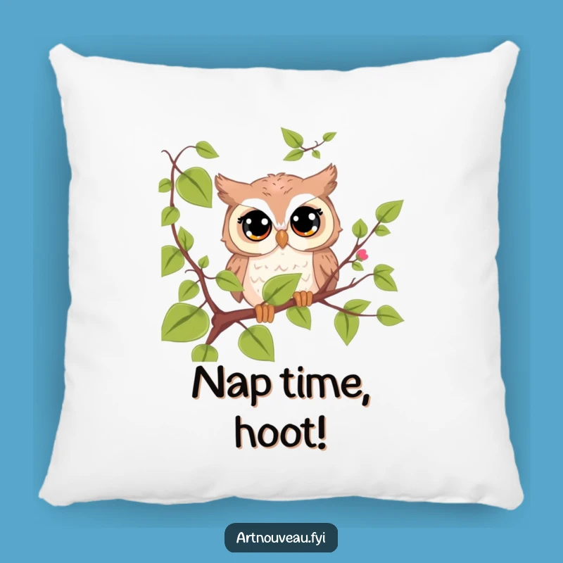 Funny Owl Pillow: Cute Curious Bird Soft Funny Gift for Cuddle Lovers