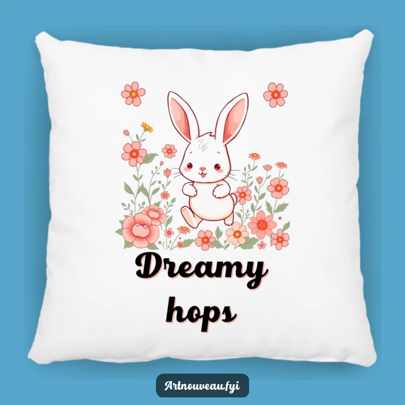 Whimsical Rabbit Pillow: Cute Hare Soft Funny Gift for Comfort