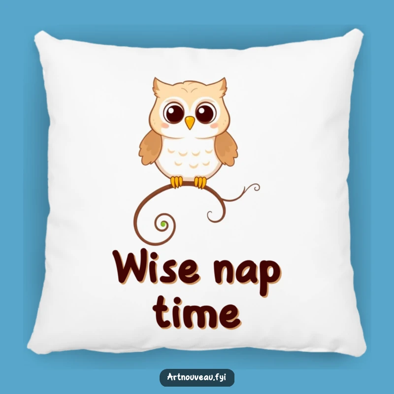 Funny Owl Pillow: Soft & Comfy Cushion with Whimsical Art