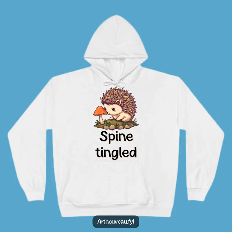 Cozy Funny Hedgehog Hoodie - Nouveau Spines Sweatshirt, Enchanting Funny Gift