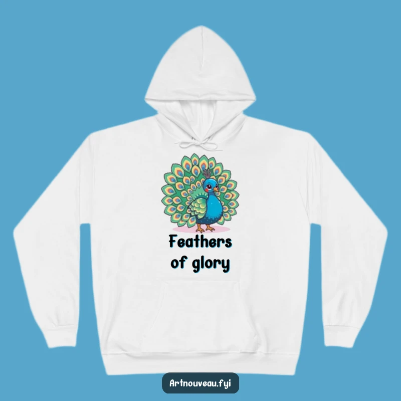 Funny Peacock Hoodie - Cozy Feather Fan Sweatshirt, Stylish Warmth