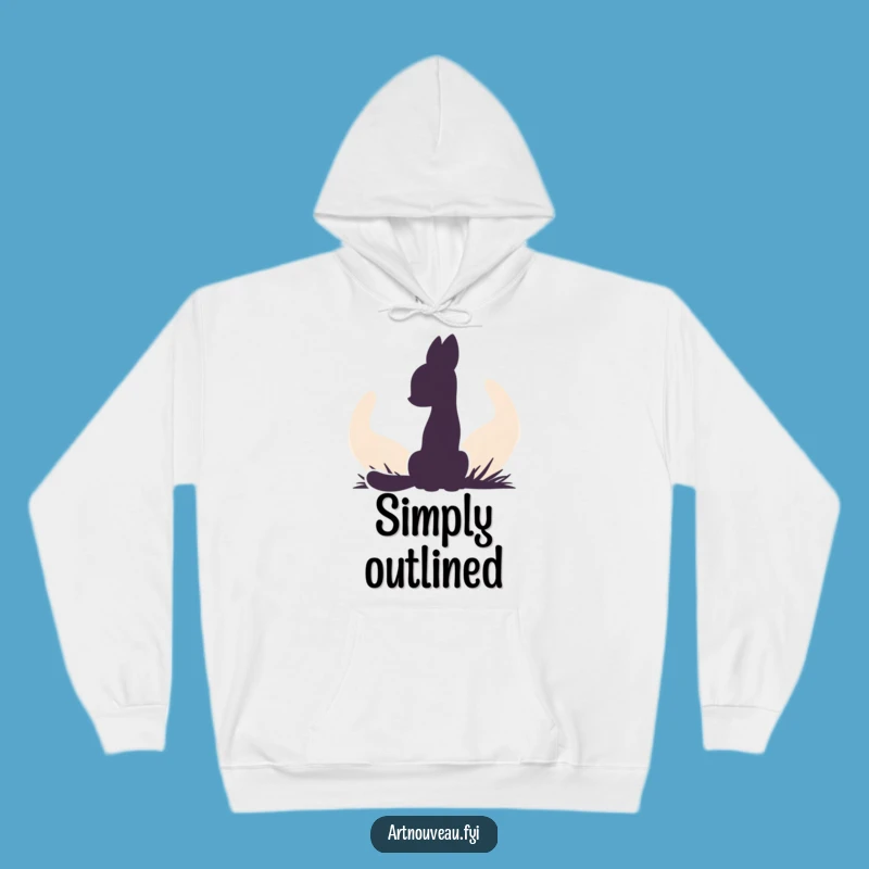 Funny Animal Silhouette Hoodie - Cozy Abstract Art Apparel