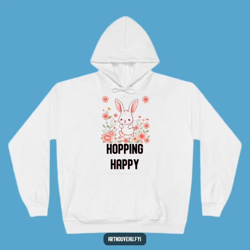 Whimsical Rabbit Hoodie: Cozy Hare Warm Funny Gift for Comfort