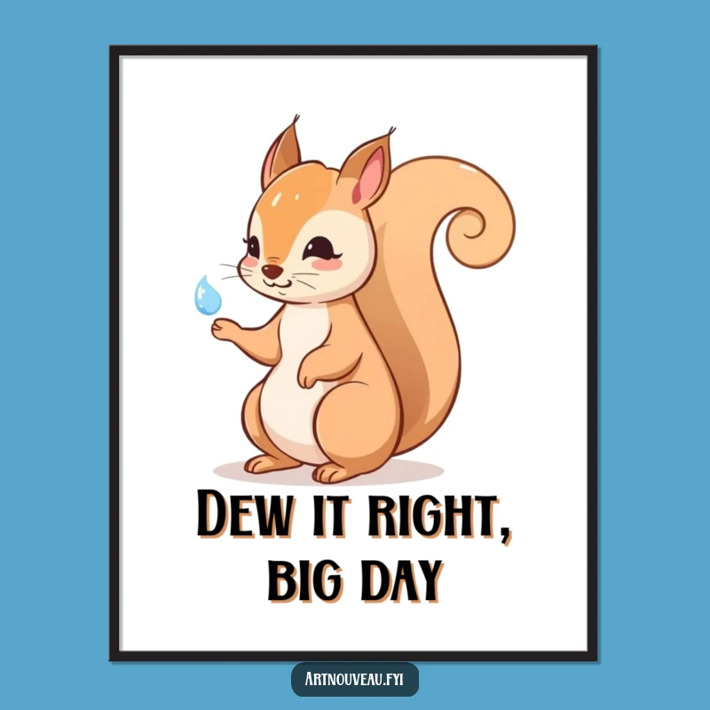 Free Printable Squirrel Wall Art: Whimsical Nature Downloadable Decor for Nature Lovers