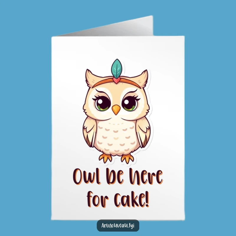 Free Printable Funny Birthday Card: Curious Owl Downloadable Gift