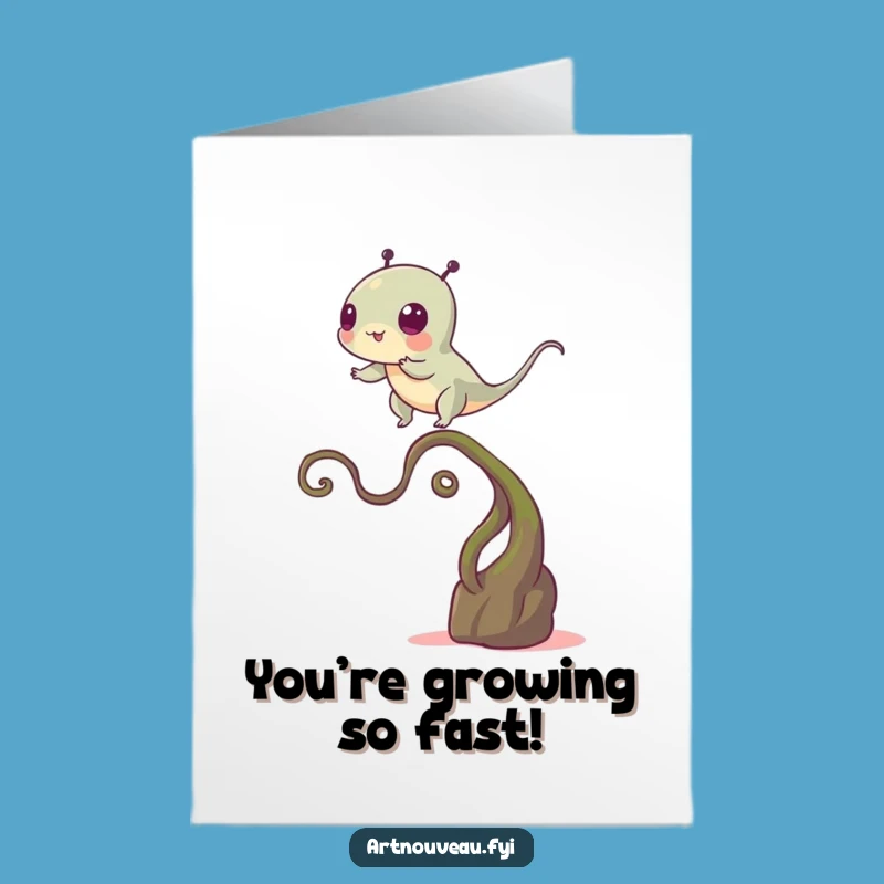 Free Printable Congrats Card: Creature's Perilous Balance - Funny Download