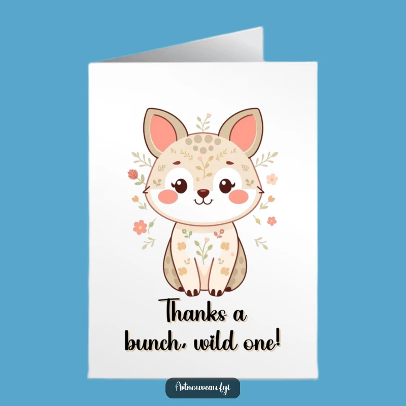 Express gratitude with this free printable thank you card! A quick, funny, print-at-home option for any occasion.