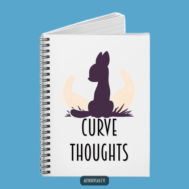 Funny Animal Silhouette Notebook - Journal with Abstract Artistic Flair