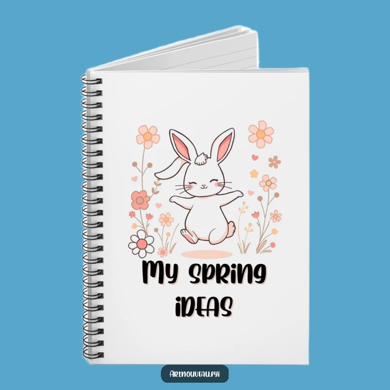 Funny Charming Rabbit Notebook: Capture Joyful Thoughts Freely