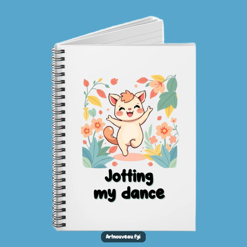 Funny Dancing Creature Foliage Notebook - Capture Ideas with Fun, Great Funny Gift