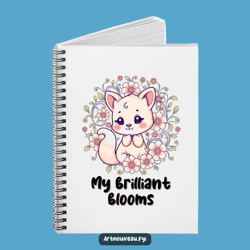 Funny Floral Fox Notebook: Creative Journal, Hilarious Animal Stationery