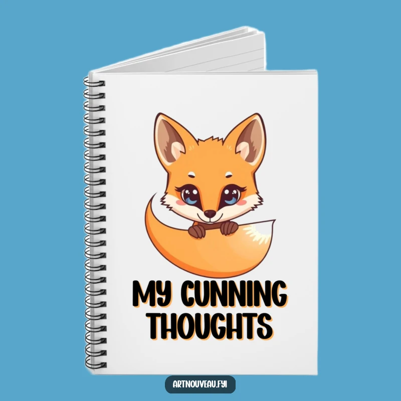 Funny Curious Fox Notebook: Clever Journal for Notes & Ideas