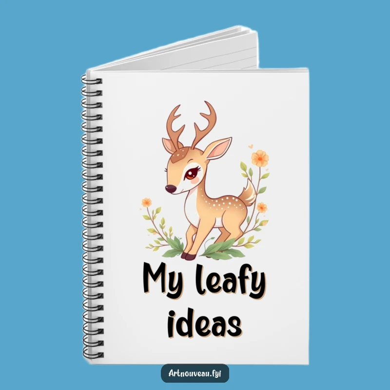 Funny Deer Notebook: Graceful Foliage Journal for Nature Lovers