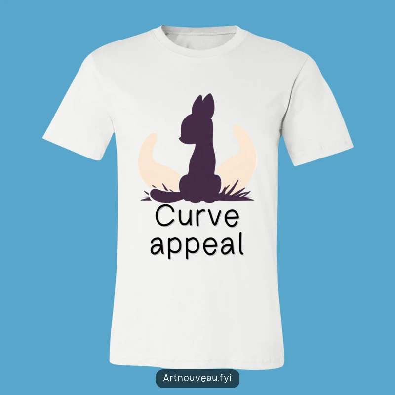 Funny Animal Silhouette T-Shirt - Abstract Organic Art Tee Gift