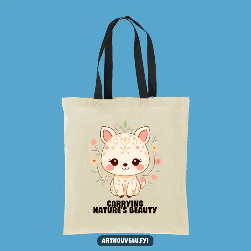 Funny Sweet Animal Nature Pattern Tote Bag: Carry Your Essentials with Funny Style