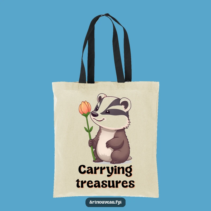 Funny Badger Tote Bag: Stylish & Practical Bag for Nature Lovers
