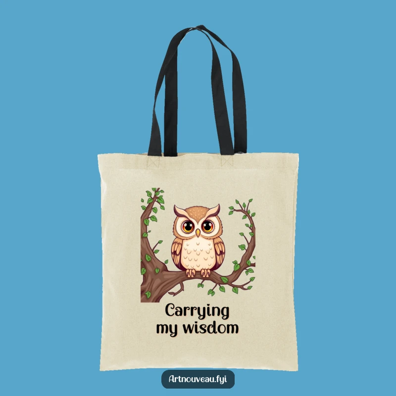 Funny Majestic Owl Tote Bag: Carry Knowledge and Style Anywhere